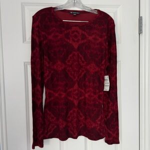 INC Long-Sleeve Knit Top
